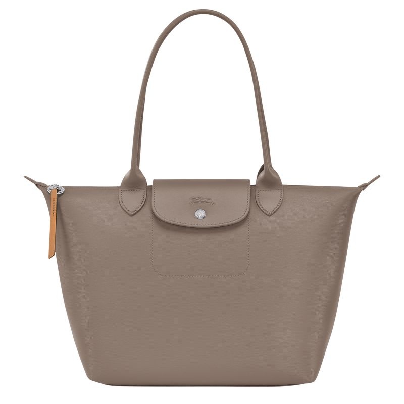 Longchamp Le Pliage City M Toteväska Dam Grå Bruna | 7863-FUCSR