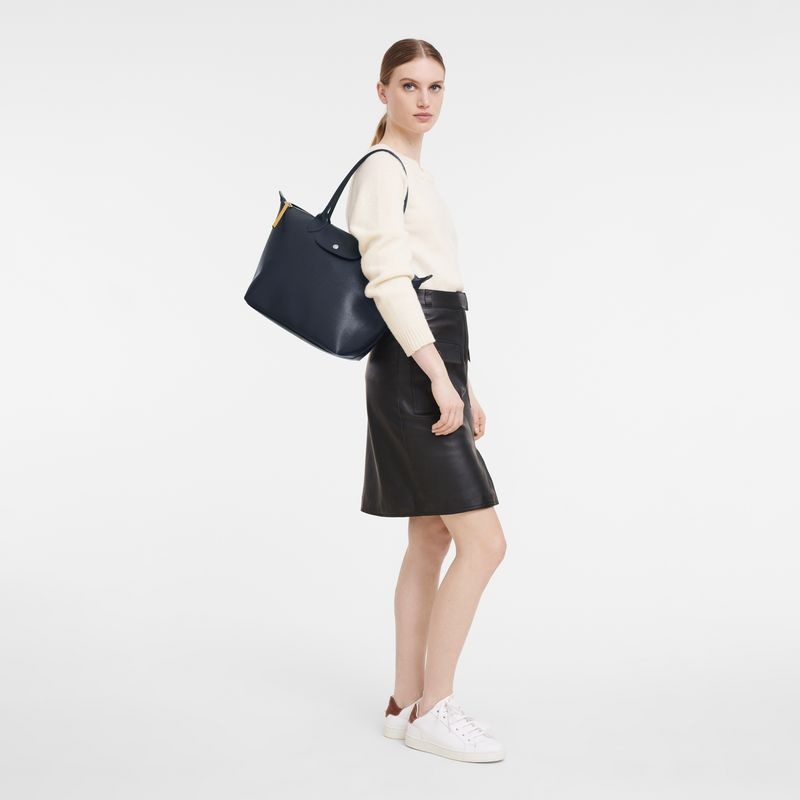 Longchamp Le Pliage City M Toteväska Dam Marinblå | 7098-SCEXB