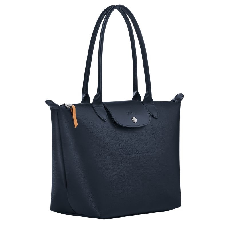 Longchamp Le Pliage City M Toteväska Dam Marinblå | 7098-SCEXB