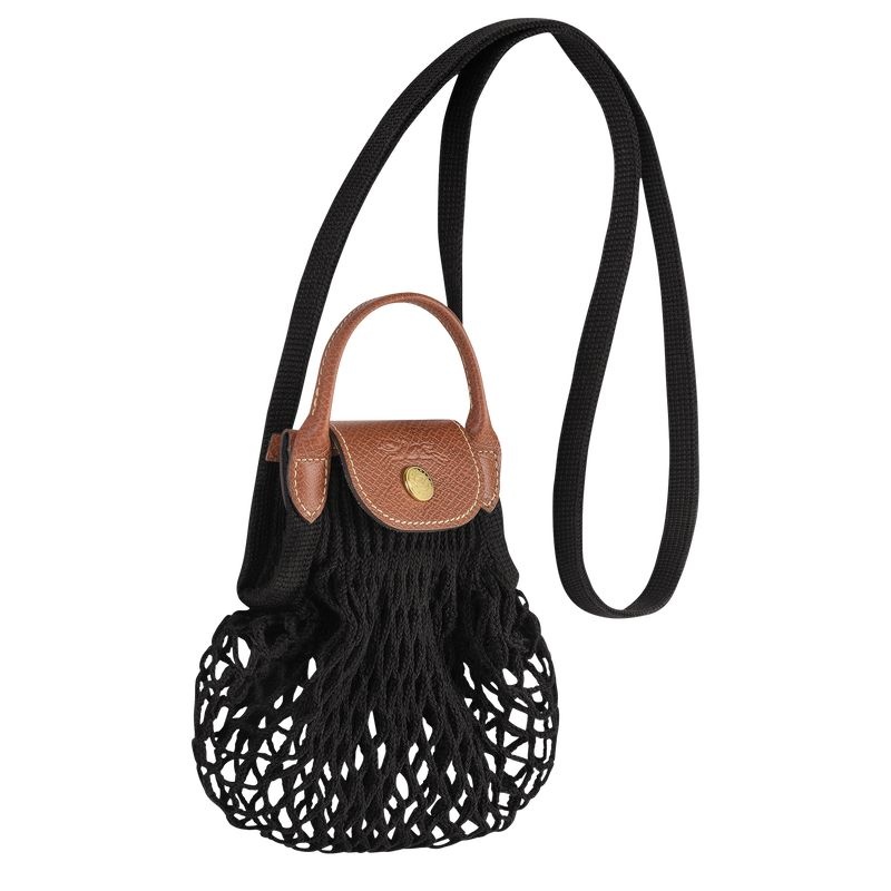 Longchamp Le Pliage Filet XS Crossbody Väska Dam Svarta | 9871-TUPXS