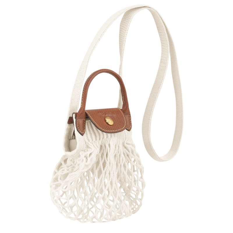 Longchamp Le Pliage Filet XS Crossbody Väska Dam Vita | 8563-EUSAT