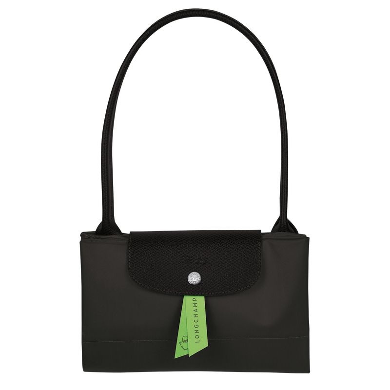 Longchamp Le Pliage Green L Toteväska Dam Svarta | 8912-BXDIL