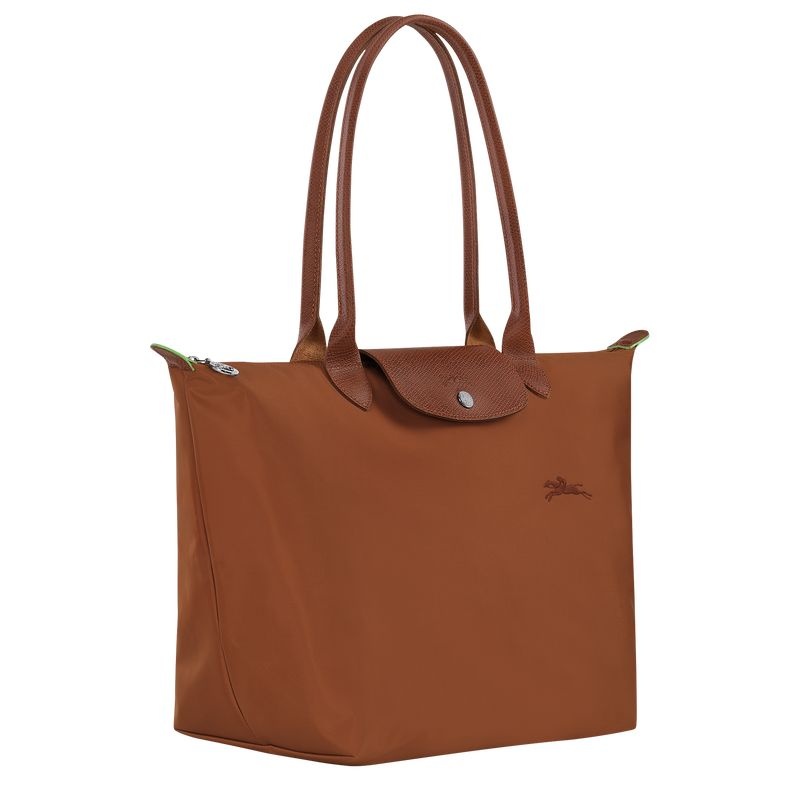 Longchamp Le Pliage Green L Toteväska Dam Bruna | 1342-UNOPR