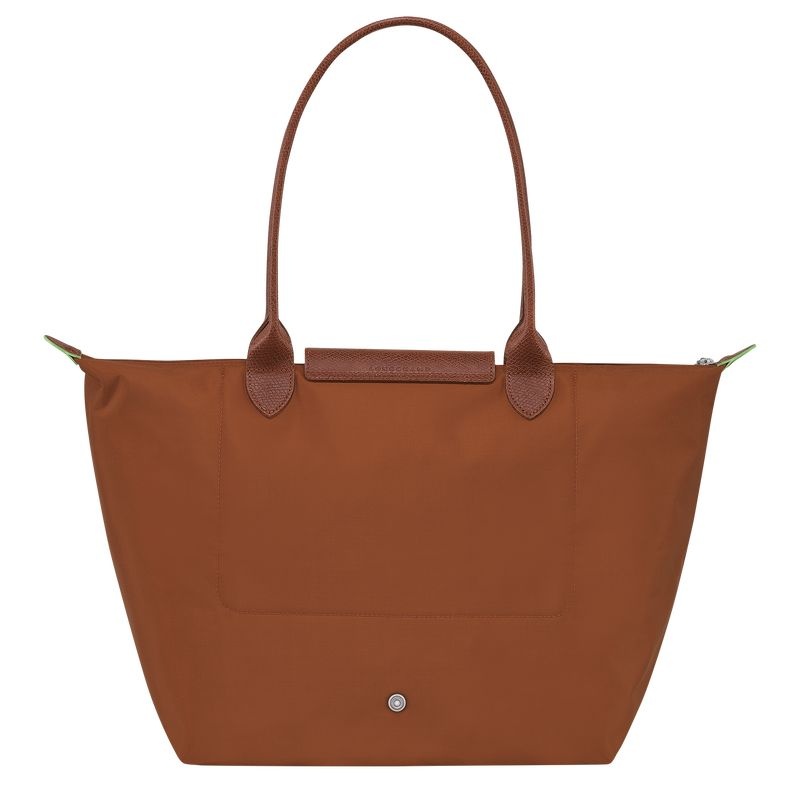 Longchamp Le Pliage Green L Toteväska Dam Bruna | 1342-UNOPR