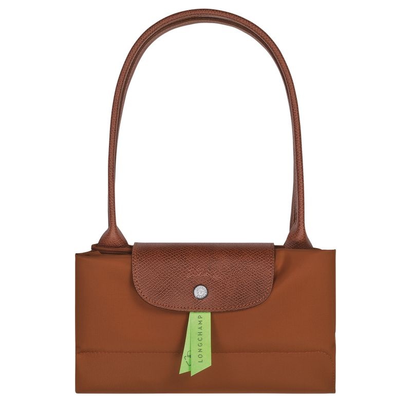 Longchamp Le Pliage Green L Toteväska Dam Bruna | 1342-UNOPR