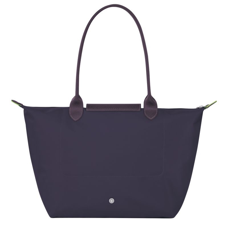 Longchamp Le Pliage Green L Toteväska Dam Marinblå | 0573-DAUOK