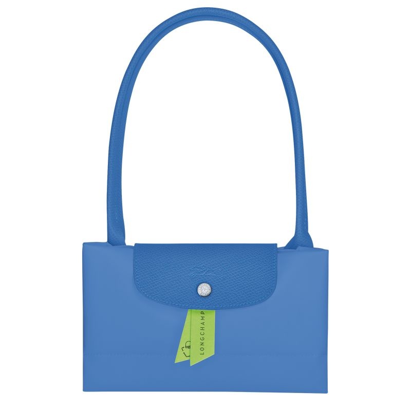 Longchamp Le Pliage Green L Toteväska Dam Blå | 4891-XKEGI