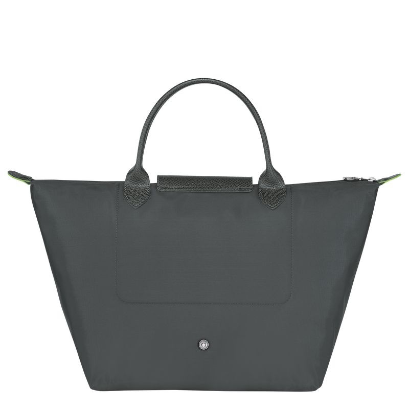 Longchamp Le Pliage Green M Handväska Dam Mörkgrå | 4752-XDJKC