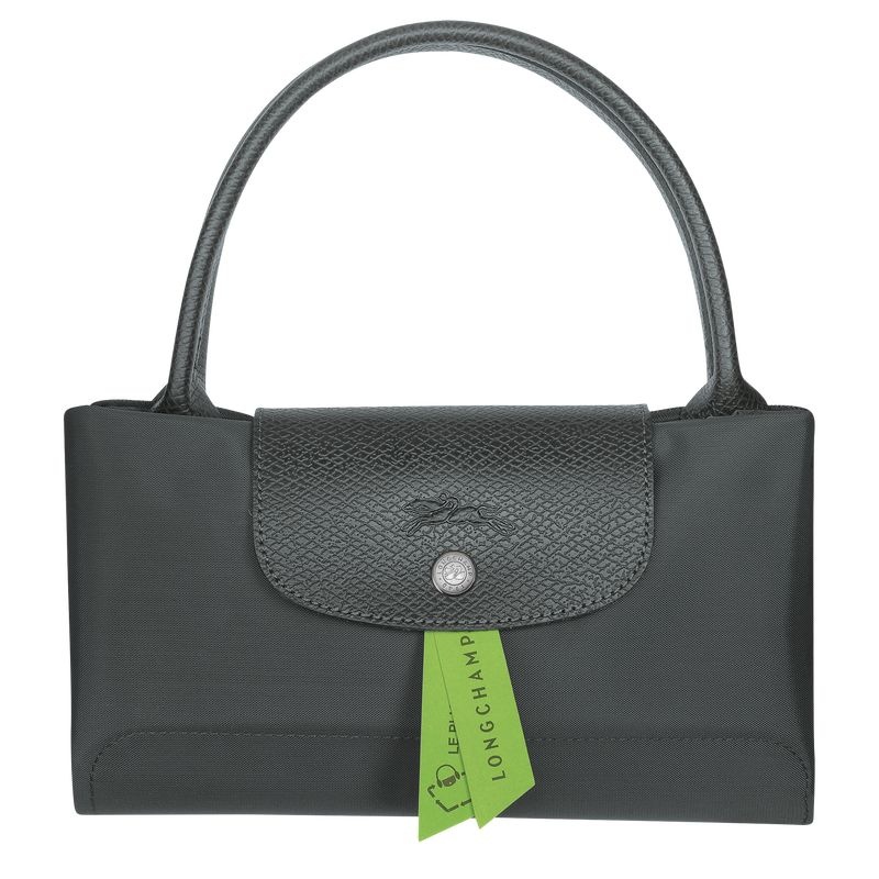 Longchamp Le Pliage Green M Handväska Dam Mörkgrå | 4752-XDJKC