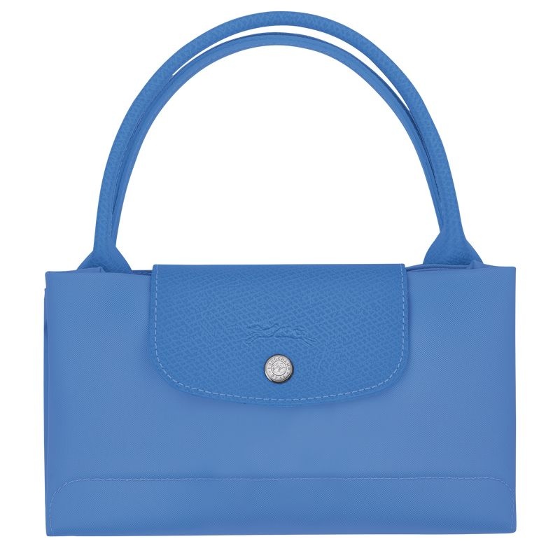 Longchamp Le Pliage Green M Handväska Dam Blå | 9572-ACYTP