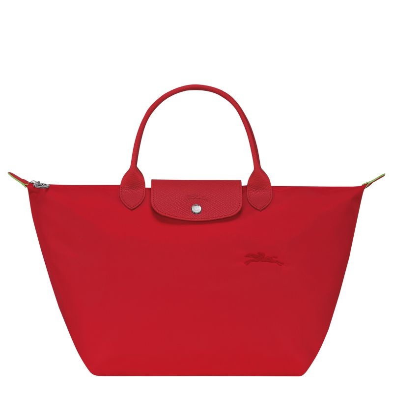 Longchamp Le Pliage Green M Handväska Dam Rosa | 4921-AFKML