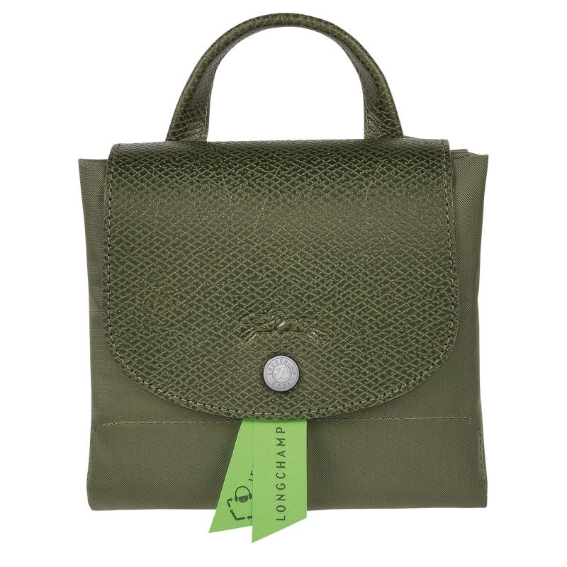 Longchamp Le Pliage Green M Ryggsäckar Dam Gröna | 1037-QZOWF