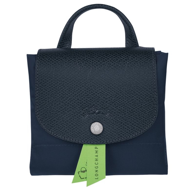 Longchamp Le Pliage Green M Ryggsäckar Dam Marinblå | 6479-ZQELB