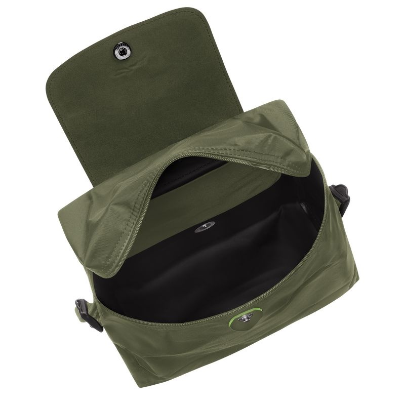 Longchamp Le Pliage Green M Ryggsäckar Dam Gröna | 3871-IOFSV