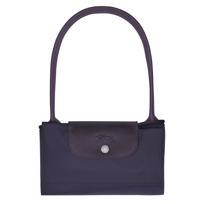 Longchamp Le Pliage Green M Toteväska Dam Marinblå | 9528-MJKFX