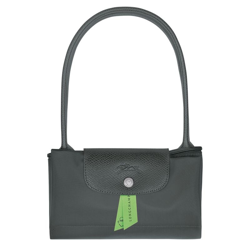 Longchamp Le Pliage Green M Toteväska Dam Mörkgrå | 4602-WPHXC