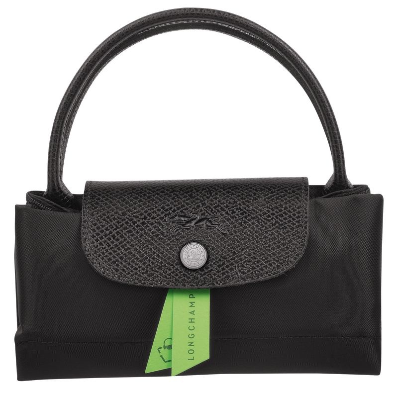 Longchamp Le Pliage Green S Handväska Dam Svarta | 3264-TQPOE