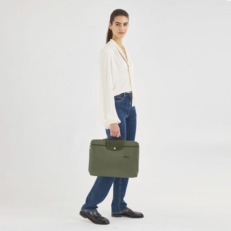 Longchamp Le Pliage Green S Portfölj Dam Gröna | 8536-TWUGF