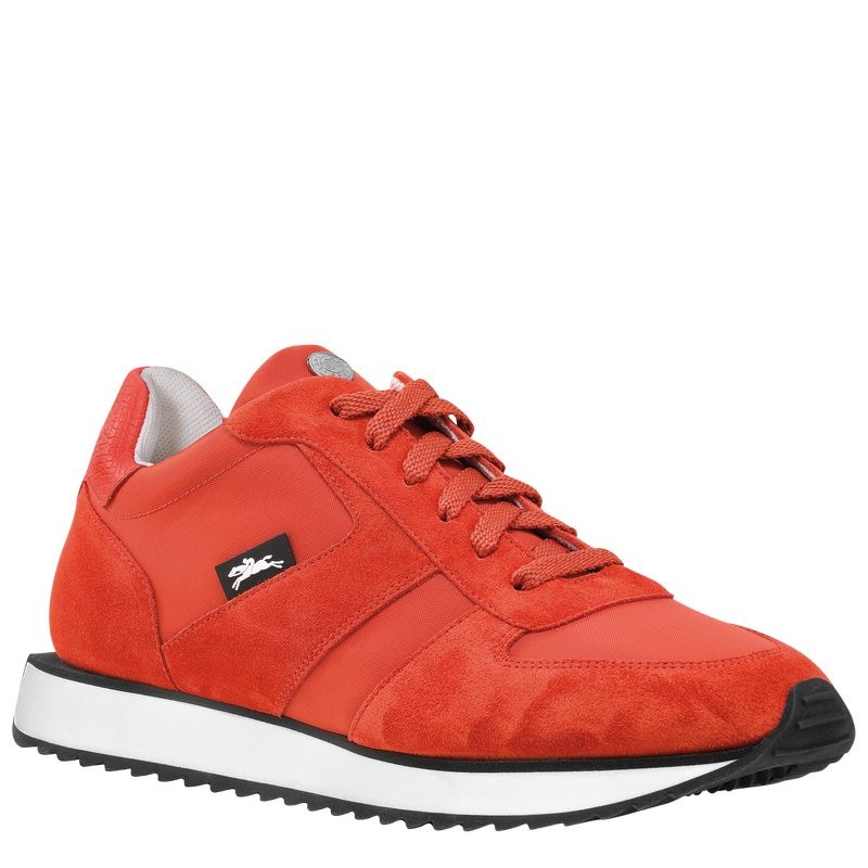 Longchamp Le Pliage Kollektion Sneakers Dam Orange | 2364-KNQUL