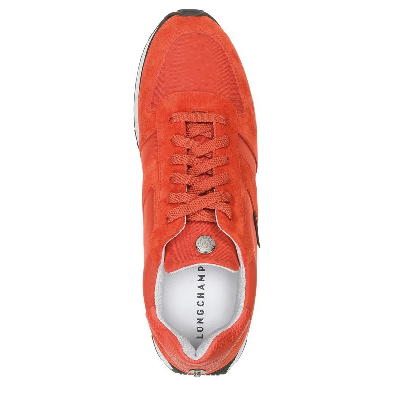 Longchamp Le Pliage Kollektion Sneakers Dam Orange | 2364-KNQUL