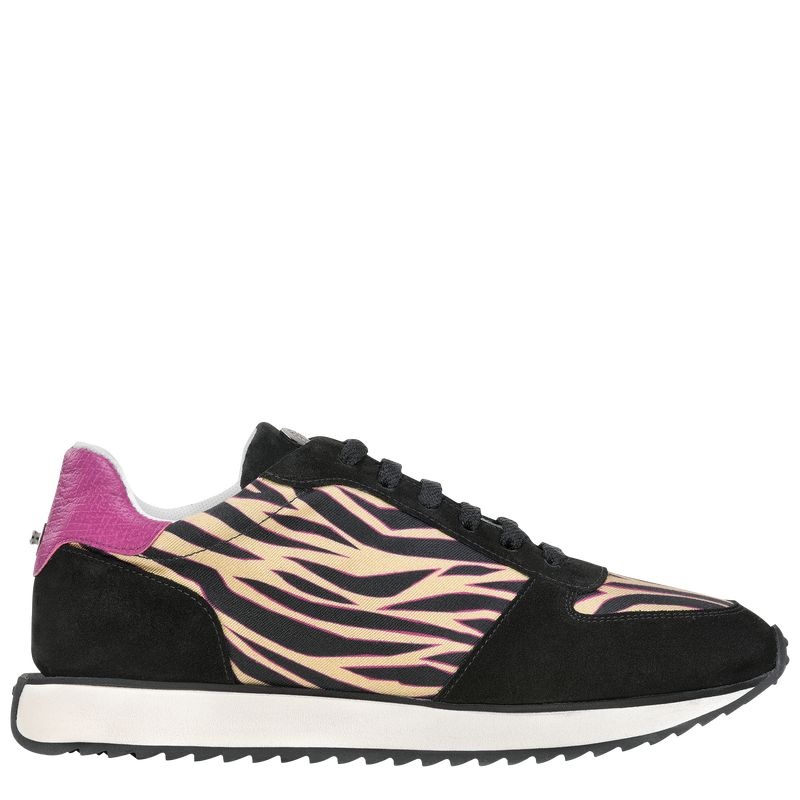 Longchamp Le Pliage Kollektion Sneakers Dam Svarta | 1425-ZSRCV