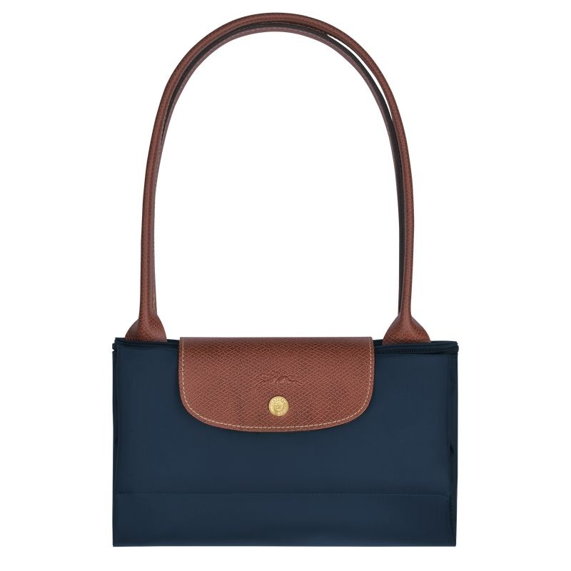 Longchamp Le Pliage Original L Toteväska Dam Marinblå | 3726-YKGVT