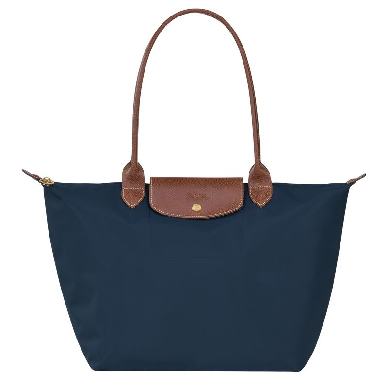 Longchamp Le Pliage Original L Toteväska Dam Marinblå | 3726-YKGVT