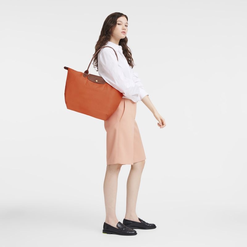 Longchamp Le Pliage Original L Toteväska Dam Orange | 5012-DSGCT