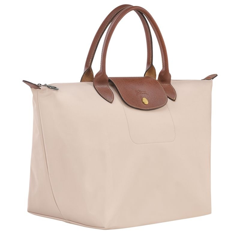 Longchamp Le Pliage Original M Handväska Dam Vita | 6123-PELCO