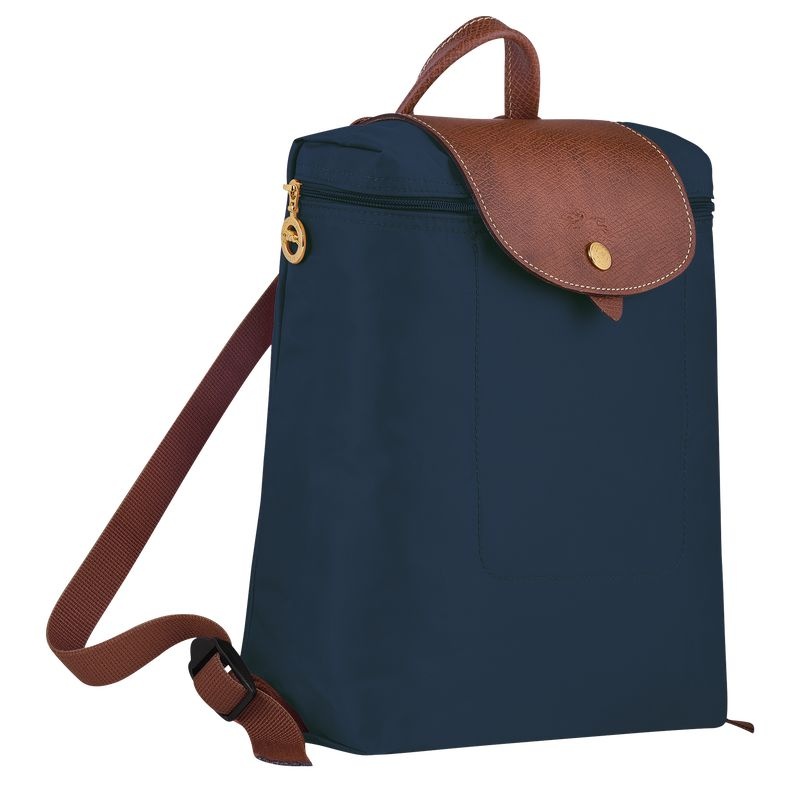 Longchamp Le Pliage Original M Ryggsäckar Dam Marinblå | 2738-EZMPD