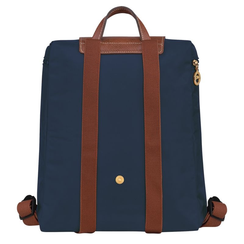 Longchamp Le Pliage Original M Ryggsäckar Dam Marinblå | 2738-EZMPD