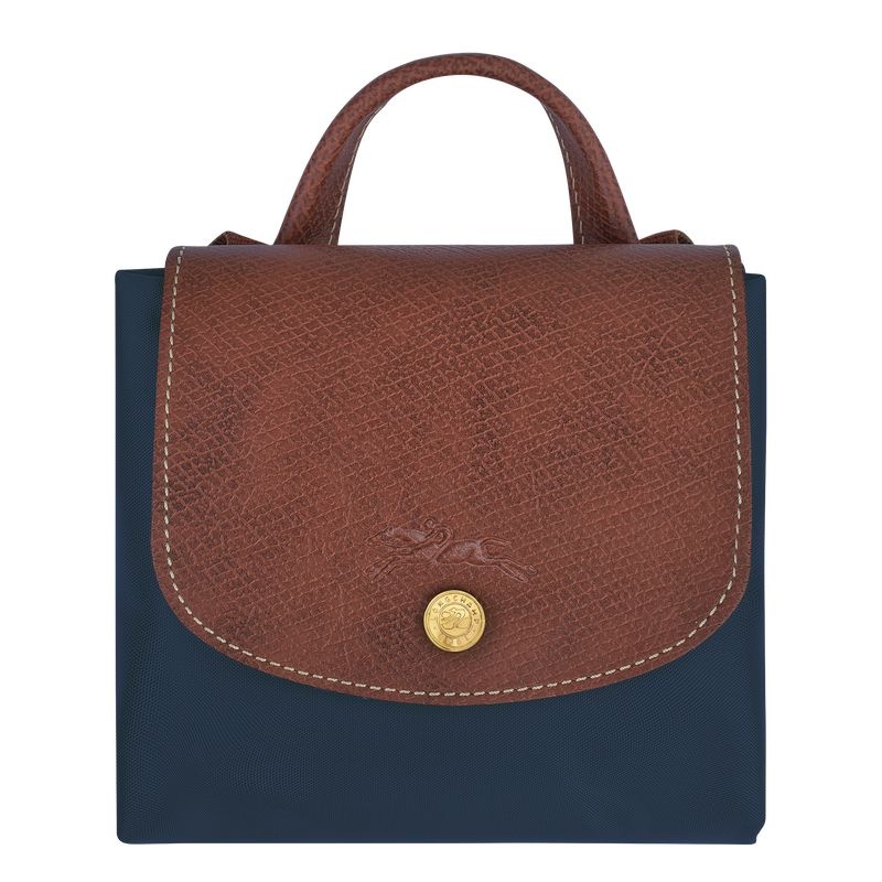 Longchamp Le Pliage Original M Ryggsäckar Dam Marinblå | 2738-EZMPD