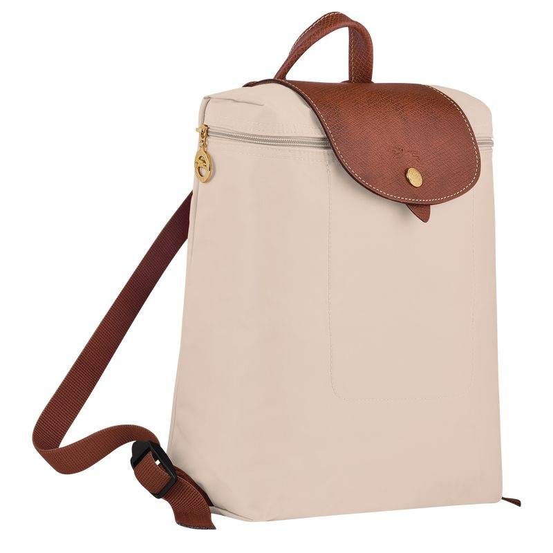 Longchamp Le Pliage Original M Ryggsäckar Dam Vita | 2765-QFEMB