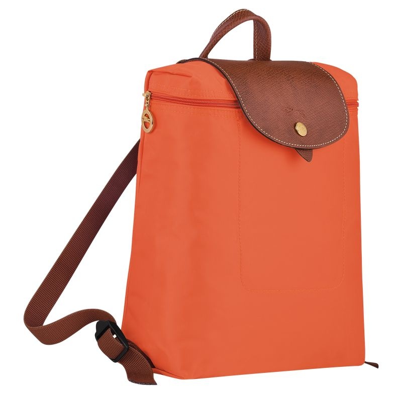 Longchamp Le Pliage Original M Ryggsäckar Dam Orange | 1860-ZNBWJ