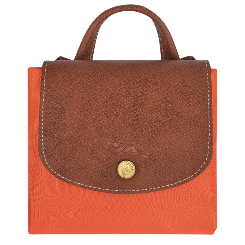 Longchamp Le Pliage Original M Ryggsäckar Dam Orange | 1860-ZNBWJ