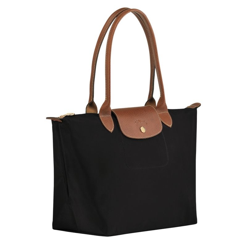 Longchamp Le Pliage Original M Toteväska Dam Svarta | 9368-OHEFN