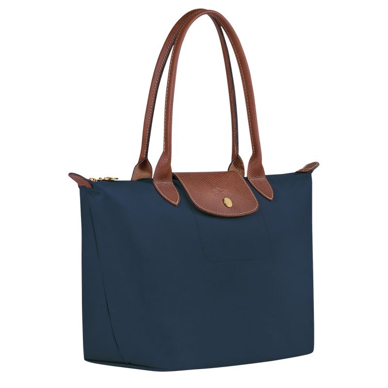 Longchamp Le Pliage Original M Toteväska Dam Marinblå | 4751-NGJDL