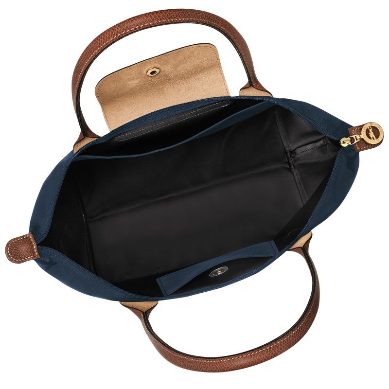 Longchamp Le Pliage Original M Toteväska Dam Marinblå | 4751-NGJDL