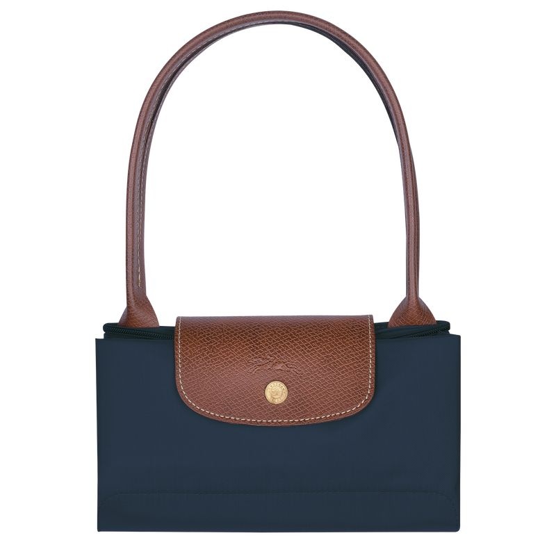 Longchamp Le Pliage Original M Toteväska Dam Marinblå | 4751-NGJDL