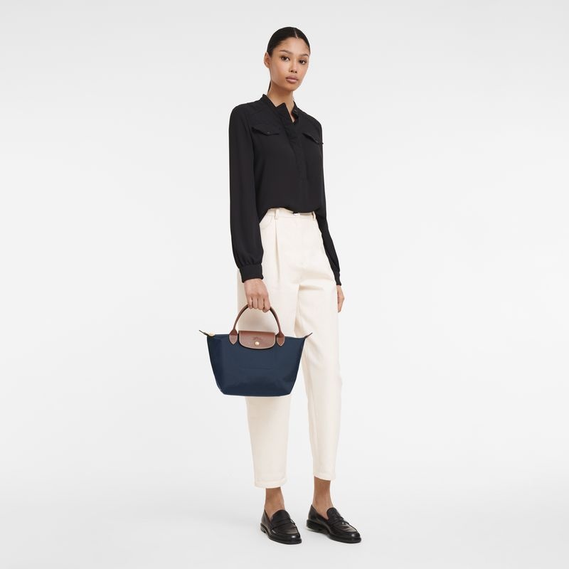 Longchamp Le Pliage Original S Handväska Dam Marinblå | 2678-DTOUA