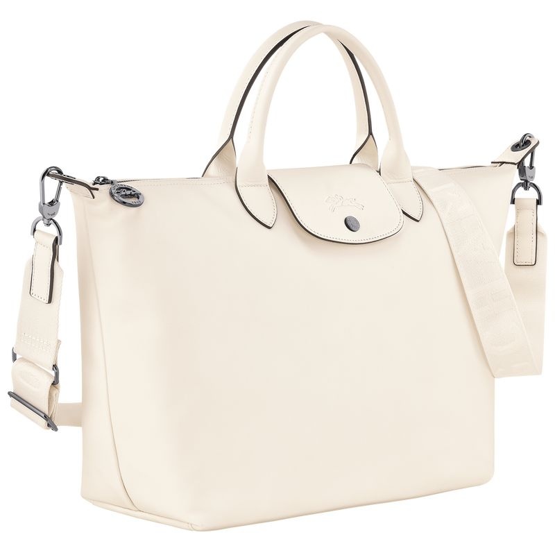 Longchamp Le Pliage Xtra L Handväska Dam Vita | 2418-AFTYM