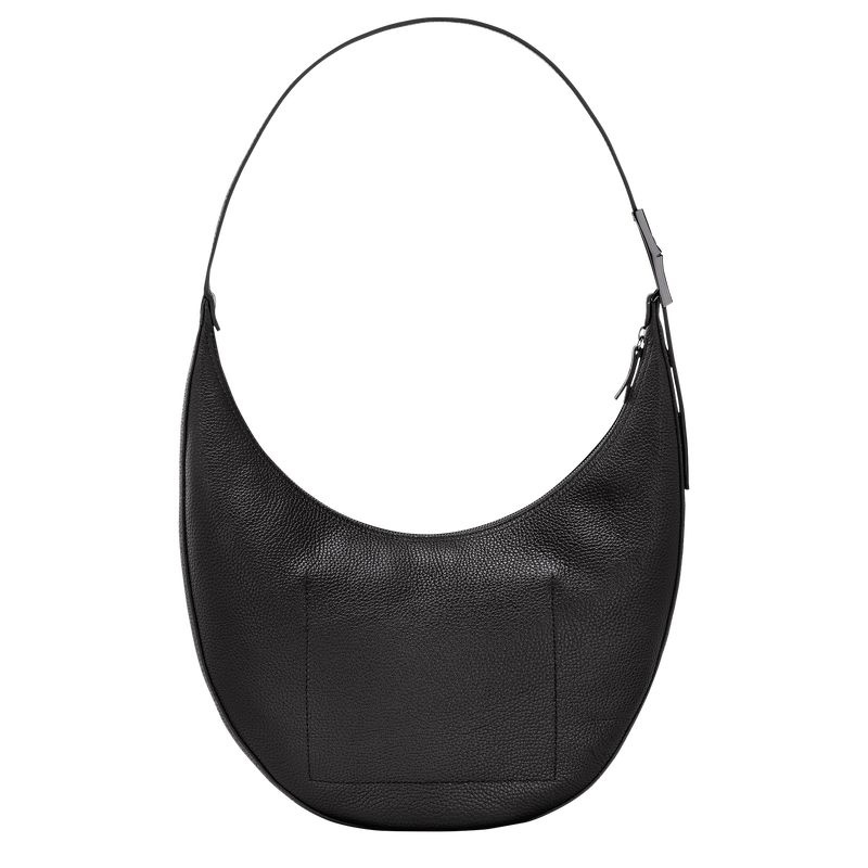 Longchamp Roseau Essential L Axelväska Dam Svarta | 5283-NULGK