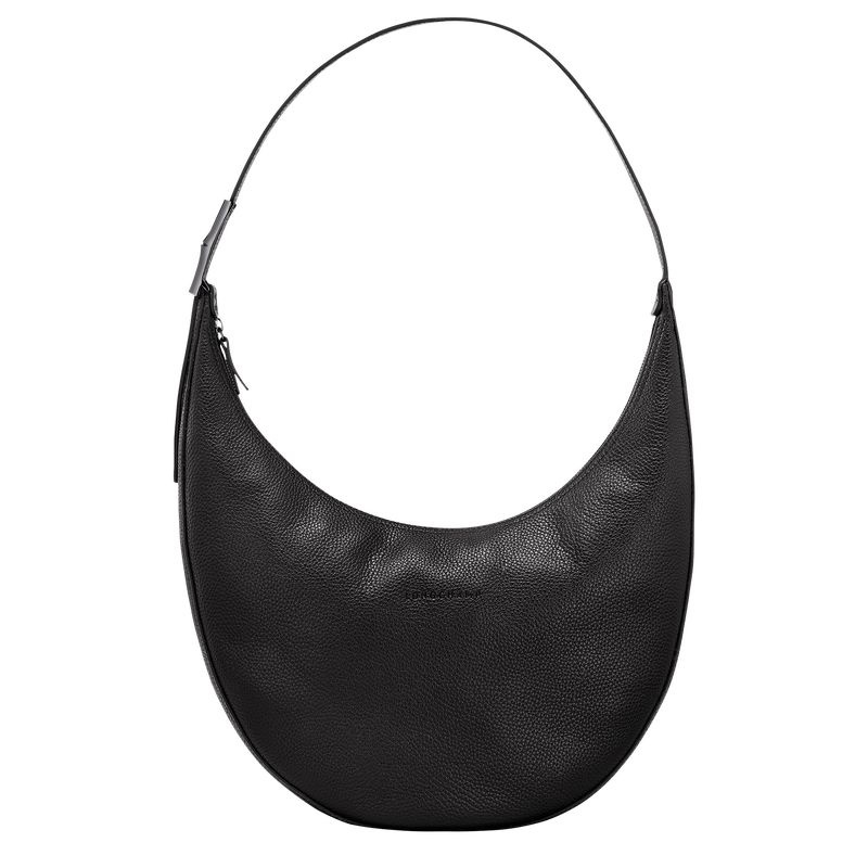 Longchamp Roseau Essential L Axelväska Dam Svarta | 5283-NULGK