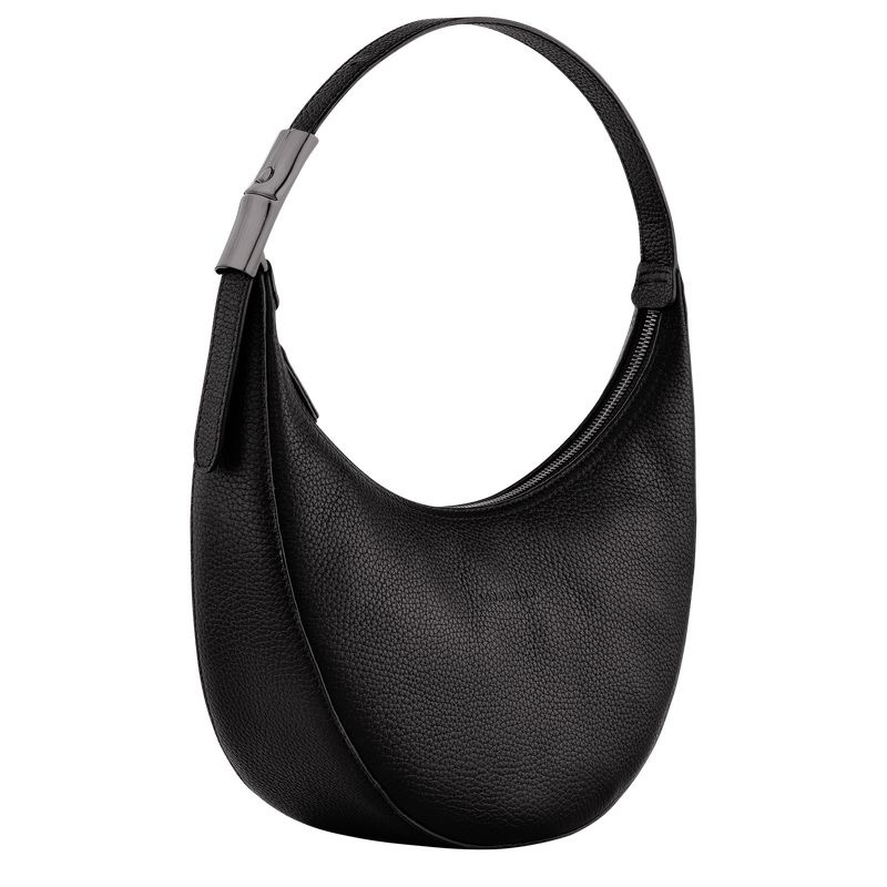 Longchamp Roseau Essential M Hobo Väska Dam Svarta | 1387-WCPLB