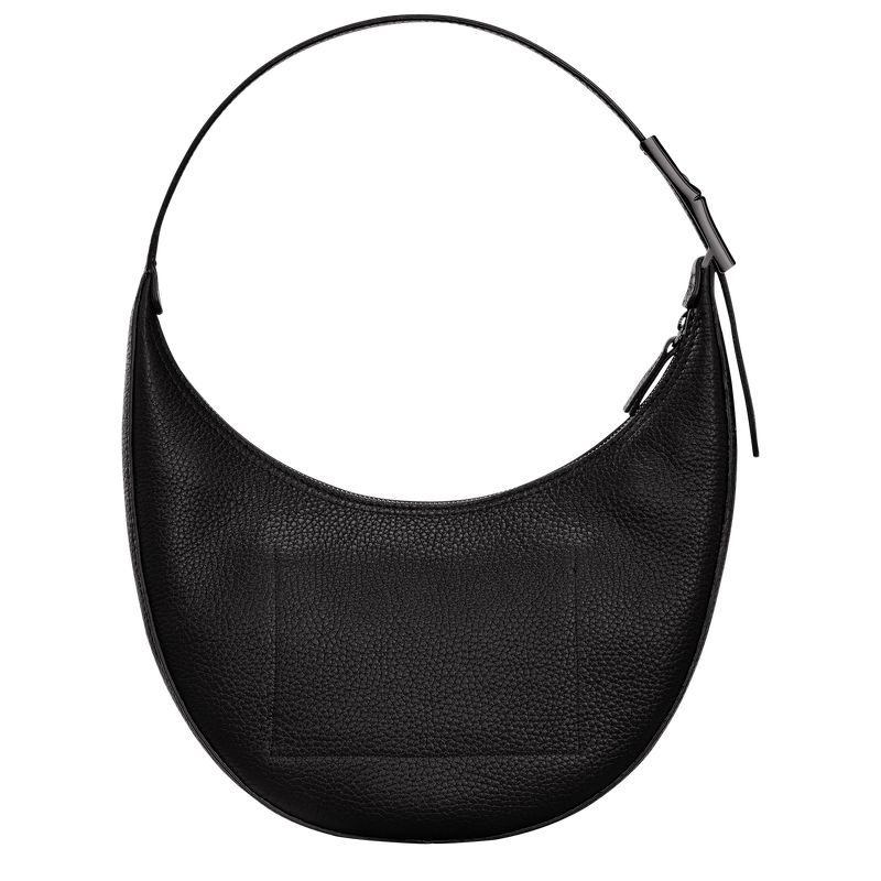 Longchamp Roseau Essential M Hobo Väska Dam Svarta | 1387-WCPLB