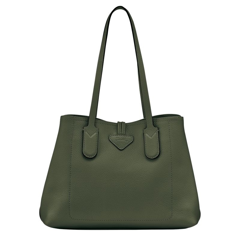 Longchamp Roseau Essential M Toteväska Dam Khaki | 6218-YLSJR