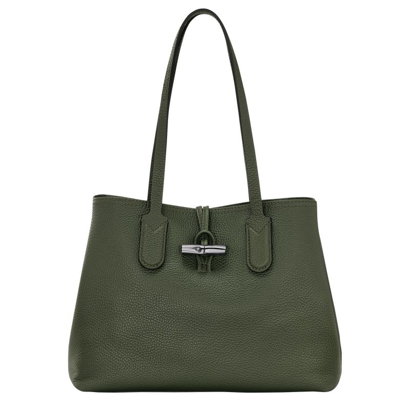 Longchamp Roseau Essential M Toteväska Dam Khaki | 6218-YLSJR