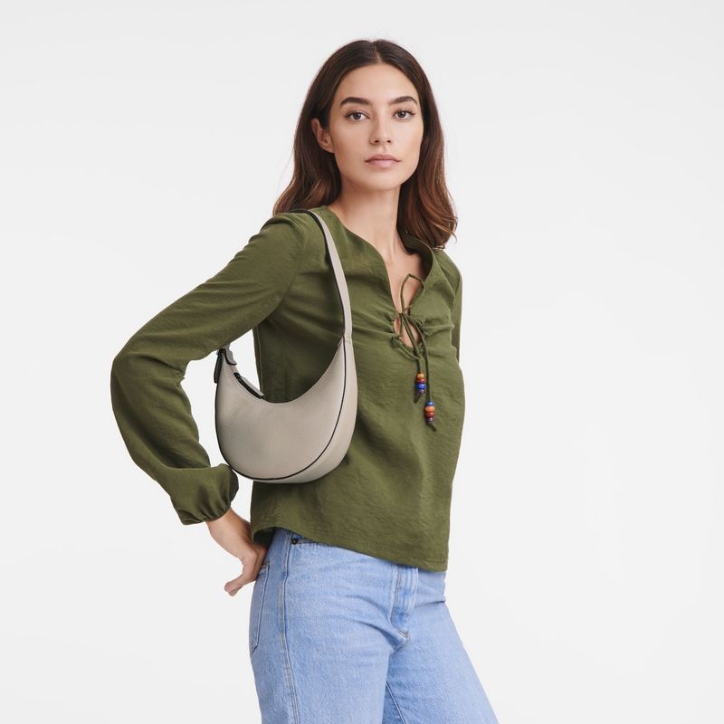 Longchamp Roseau Essential S Hobo Väska Dam Grå | 0614-ABKFX