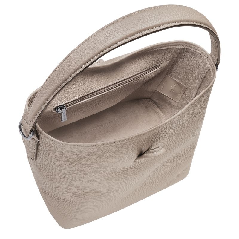 Longchamp Roseau Essential XS Bucket Väska Dam Grå | 2049-YQAUX