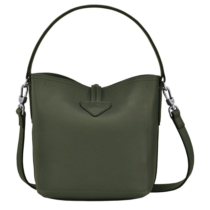 Longchamp Roseau Essential XS Bucket Väska Dam Khaki | 6985-AMHTO